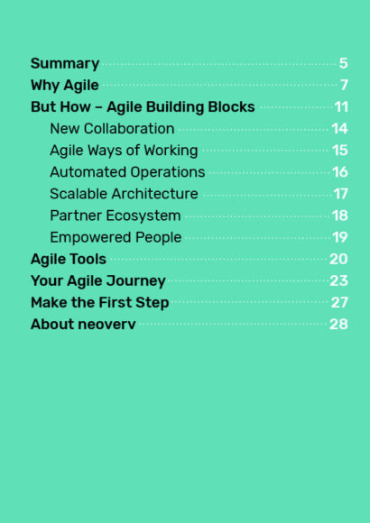 agile playbook content
