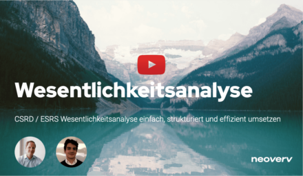 Webinar - Wesentlichkeitsanalyse einfach und effizient durchführen